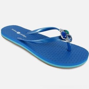 Lindsay Phillips embellished flip-flops